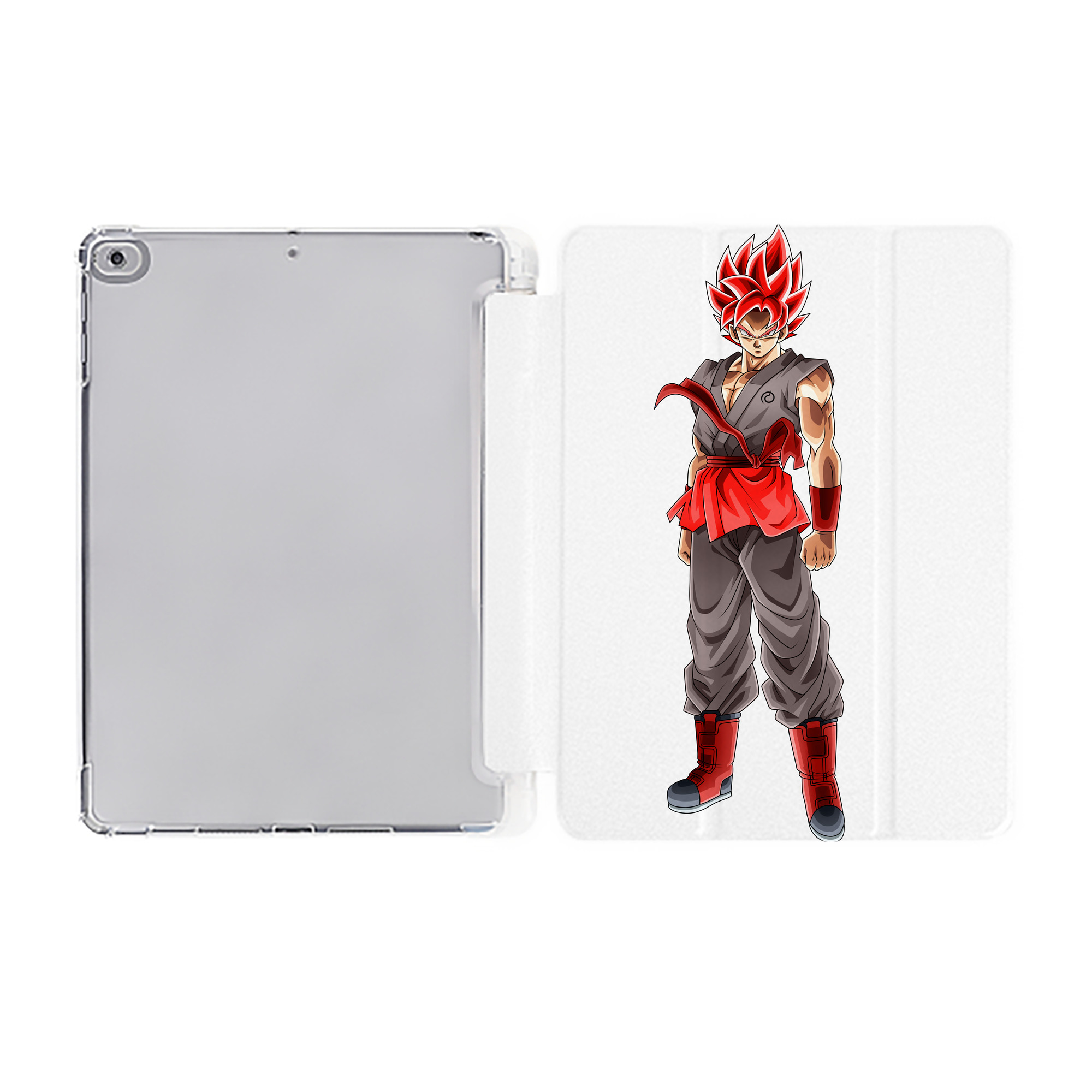 （画像用） ドラゴンボール 孫 悟飯（そんごはん）DRAGON BALL Son Gohan IPad ケース ペン収納付き 三つ折りスタンド PUレザー×シリコン 対応機種9.5/10.5/10.9インチ